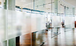 Decorative film adds subtle privacy to offices 
