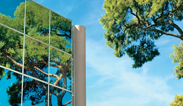Window film applied to exterior of commercial property 