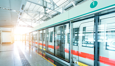 Safety and security film used to protect subway passengers 