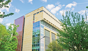 Spectrally selective window film used on building to maintain natural light 