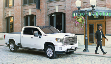 Dyed window tint on white truck changes appearance 