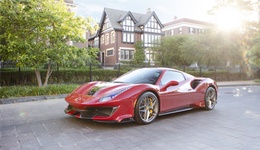  Paint Protection Film gives extra glossy finish to red Ferrari 