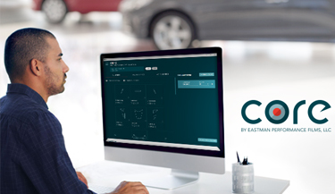 Window film installer using Core cutting software 