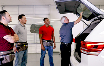 Installers at LLumar training facility 