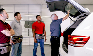 Installers at LLumar training facility 
